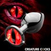 Sinister Eye Red Eye Metal Butt Plug - Small